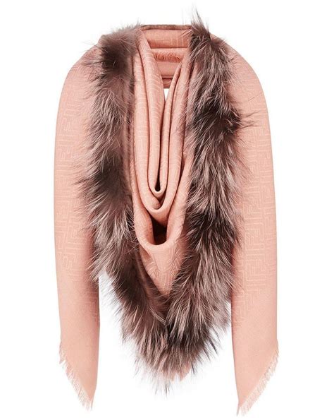 fendi shawl with fur|fendi touch of fur shawl.